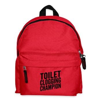 Toilet Closing Champion - Kids' Backpack - red - Front