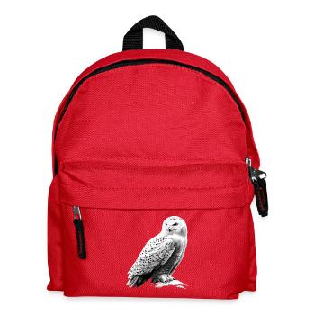 Snowy Owl White Owl Owl Owl Owl Snow Owl - Kids' Backpack - red - Front
