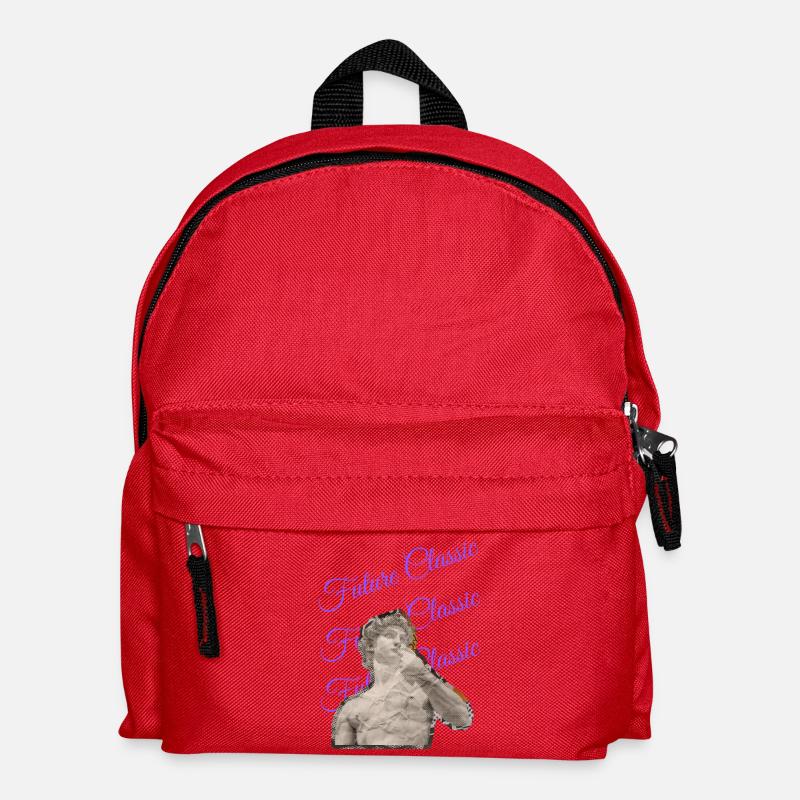 Future Classic – Retro Art Style - Kids' Backpack - red