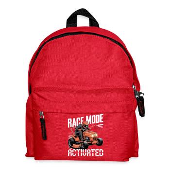Rasentraktorrennen Motorsport Lawnmower Racing  - Kinder Rucksack - Rot - Vorne