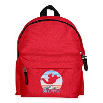 Skydiving Skydiving Sunset - Kids' Backpack - red - Front