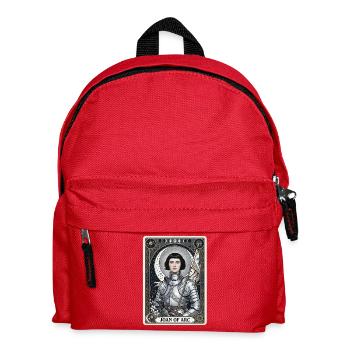 Joan of Arc Tarot Card - Kids' Backpack - red - Front