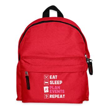 Event Planer - Kinder Rucksack - Rot - Vorne
