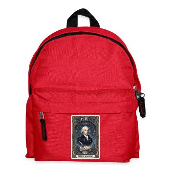 Carte de tarot James Madison - Sac à dos Enfant - rouge - Devant