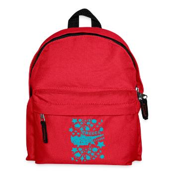 Carte chypriote turquoise vintage - Sac à dos Enfant - rouge - Devant