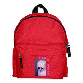 Stolze Fellnasen-Mama - Kinder Rucksack - Rot - Vorne