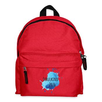 Schulkind 2026 - Abenteuer Schule beginnt - Kinder Rucksack - Rot - Vorne
