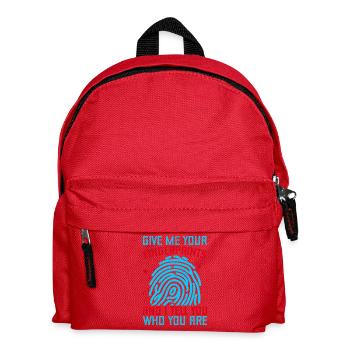 Forensic Science Major Fingerprints & I Tell You - Kids' Backpack - red - Front