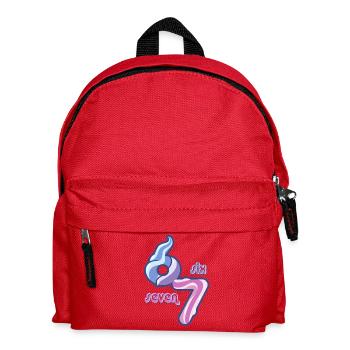 Candy Swirl 67 meme Neon Doodle - Kids' Backpack - red - Front