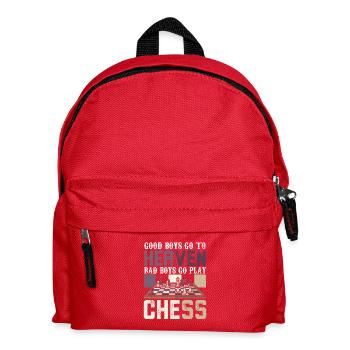 Chess Chess Player Chessboard - Kids' Backpack - red - Front