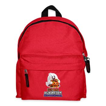 Geist Nur Wegen Der Snacks Hier Halloween Spruch - Kinder Rucksack - Rot - Vorne