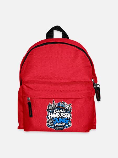 Bana Hamburger Jung derler – Hamburg Streetwear - Kinder Rucksack - Rot