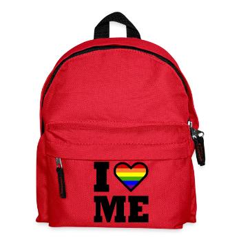I love me - Kinder Rucksack - Rot - Vorne