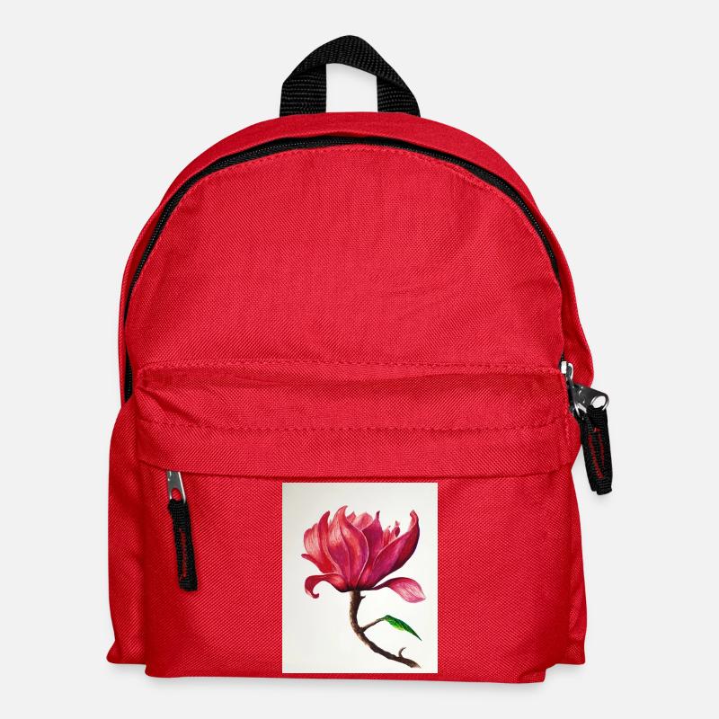 Magnolie - Kinder Rucksack - Rot