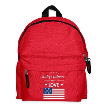 Indépendance et Amour USA - Sac à dos Enfant - rouge - Devant