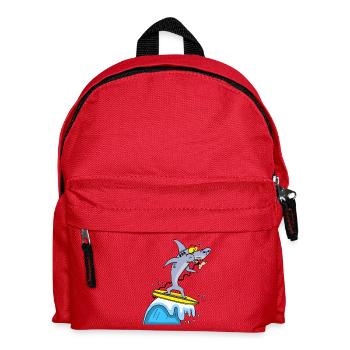 Surferhai - Kinder Rucksack - Rot - Vorne