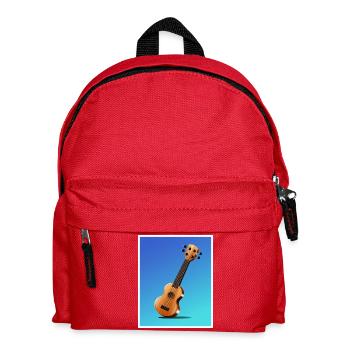 Affiche de guitare acoustique de dessin animé - Sac à dos Enfant - rouge - Devant