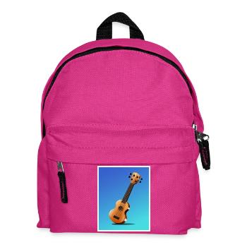 Affiche de guitare acoustique de dessin animé - Sac à dos Enfant - fuchsia - Devant