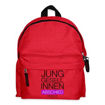 Hen Farewell Heart - Kids' Backpack - red - Front