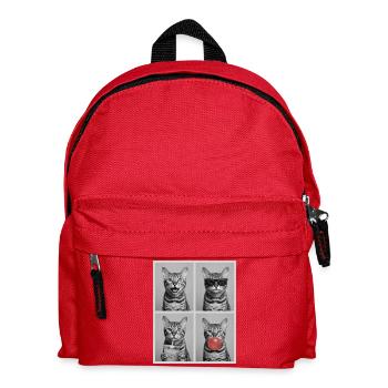 Cats Bengal Cat - Kids' Backpack - red - Front