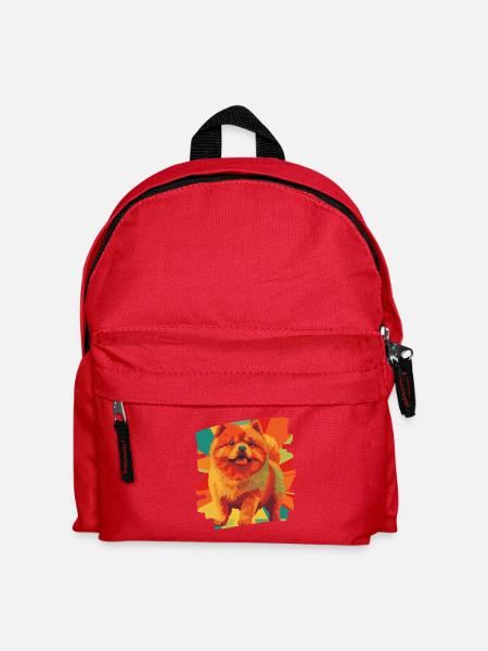 Chow Chow - Kinder Rucksack - Rot