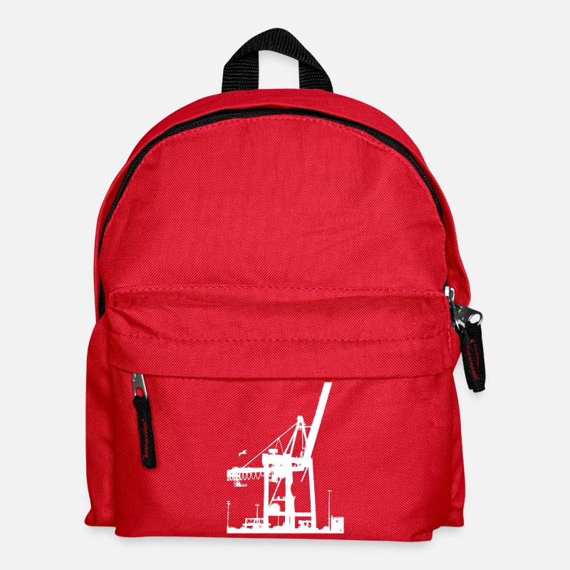 Crane White - Kids' Backpack - red