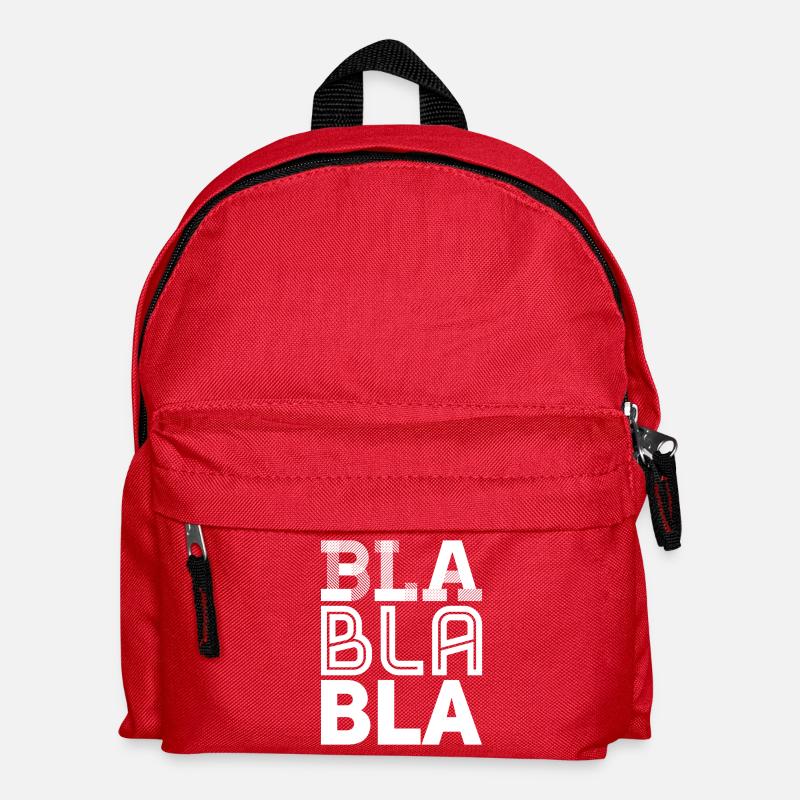 bla bla bla - Kinder Rucksack - Rot