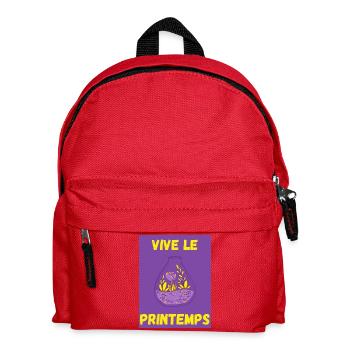 PRINTEMPS,JARDINAGE,RETRAITE,PRINTEMPS,JARDIN - Sac à dos Enfant - rouge - Devant