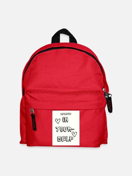Believe in yourself - Kinder Rucksack - Rot