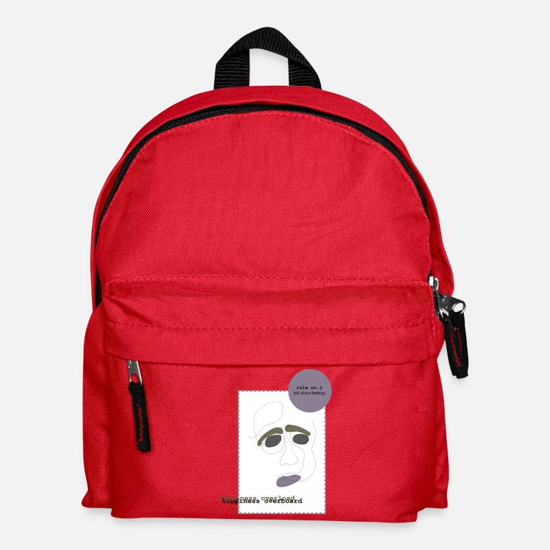 talk about feelings 1 - Kinder Rucksack - Rot