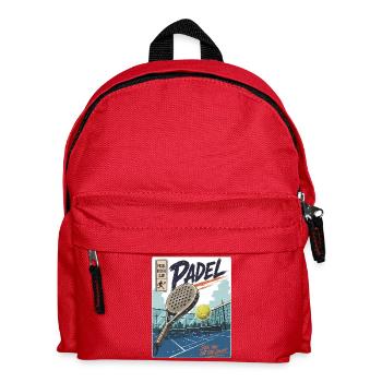 Padel Players & Court - Kids' Backpack - red - Front