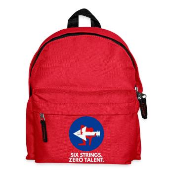 Six Strings Zero Talent - Kinder Rucksack - Rot - Vorne