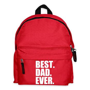 Best dad ever - Kids' Backpack - red - Front