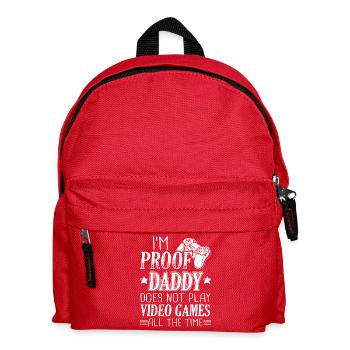Funny Gamer Gaming Shirt Proof - Kids' Backpack - red - Front