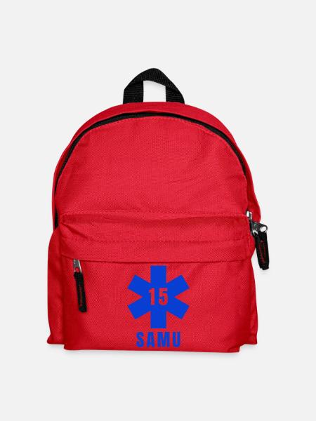 SAMU, urgences, ambulance - Sac à dos Enfant - rouge
