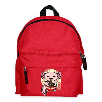 Axolotl ramen sunset japan - Kinder Rucksack - Rot - Vorne