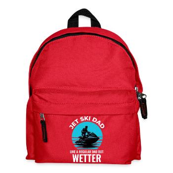 Funny Jet Ski Dad Lake Life Summer - Kids' Backpack - red - Front