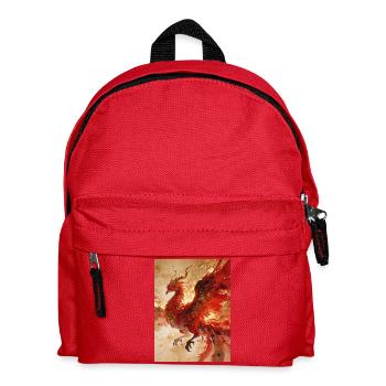 The Solar Sovereign: Phoenix (Fenghuang) - Harmon - Kids' Backpack - red - Front