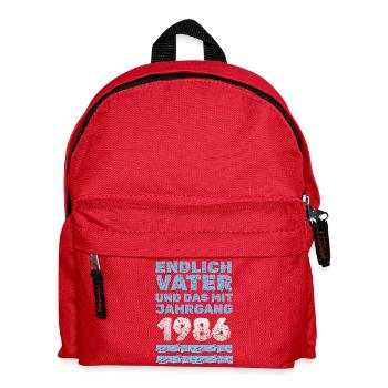 1986 - Kinder Rucksack - Rot - Vorne