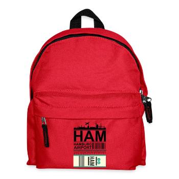 HAM Airport International Flughafen - Kinder Rucksack - Rot - Vorne