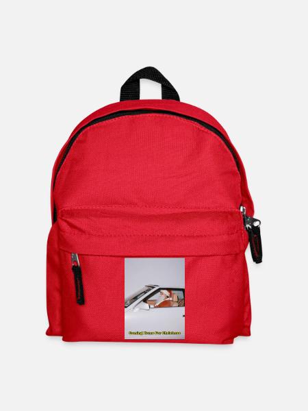 Weihnachtlicher Santa-Fahrzeugauftritt - Kinder Rucksack - Rot