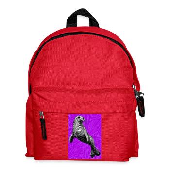 seal - Kids' Backpack - red - Front