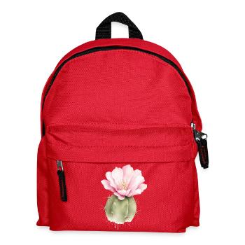 Illustration aquarelle de cactus avec fleurs - Sac à dos Enfant - rouge - Devant