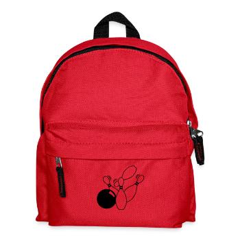 fliegende Kegel - Kinder Rucksack - Rot - Vorne