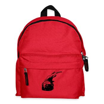 Zeichnungshelm von Skanderbeg Tirana Albanien - Kinder Rucksack - Rot - Vorne