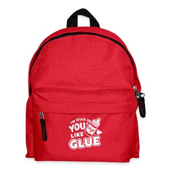 Ich klebt an dir wie Klebstoff - Kinder Rucksack - Rot - Vorne