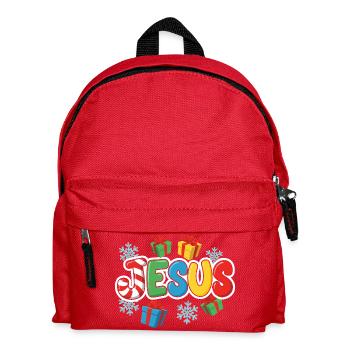 Je suis Noël Colorful Gift World - Kids' Backpack - red - Front