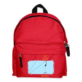 Ankerlift | Eat Sleep Lift Repeat | Skiing - Kids' Backpack - red - Front