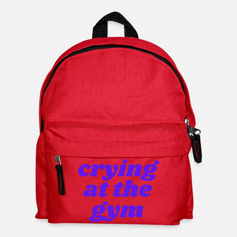 crying at the gym - Kinder Rucksack - Rot