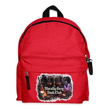 Morally Grey Book Club - Kids' Backpack - red - Front
